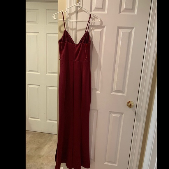 Dare to Dream Maxi Dress in Wine Color - Picture 4 of 4